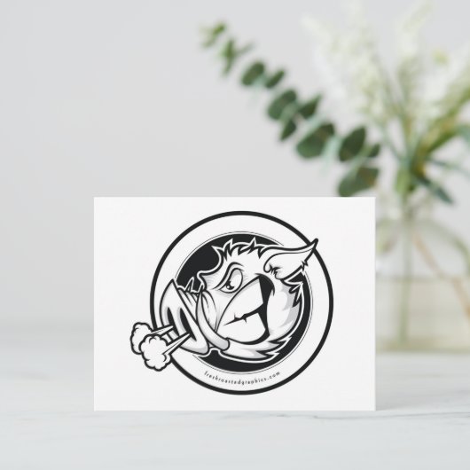 Postkarte mit dem Kopf (Stehend Vorderseite)