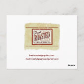 Postkarte mit dem Kopf (Rückseite)