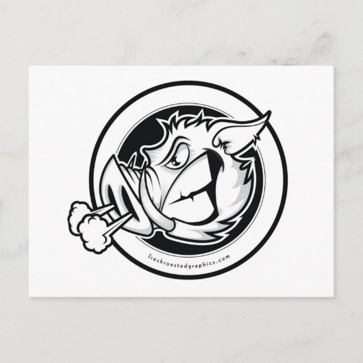 Postkarte mit dem Kopf (Vorderseite)