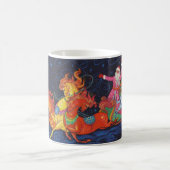 Postkarte mit dem Weihnachtsmann Kaffeetasse (Mittel)