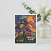 Postkarte mit der Ausstellung "Chicago World" von  (Stehend Vorderseite)