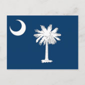 Postkarte mit der Fahne South Carolina Staat - USA (Vorderseite)