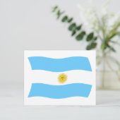 Postkarte mit der Flagge Argentiniens (Stehend Vorderseite)