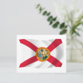 Postkarte mit der Flagge Floridas (Stehend Vorderseite)