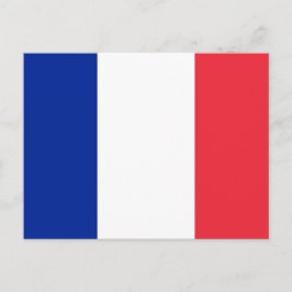 Postkarte mit der Flagge Frankreichs