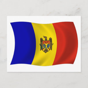 Postkarte mit der Flagge Moldawiens