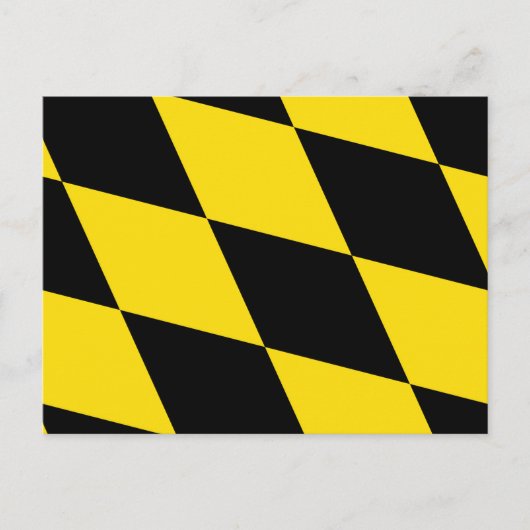 Postkarte mit der Flagge Münchens, Deutschland (Vorderseite)