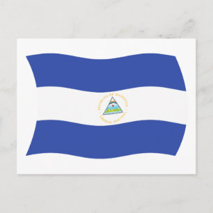 Postkarte mit der Flagge Nicaraguas