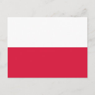 Postkarte mit der Flagge Polens