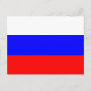 Postkarte mit der Flagge Russlands
