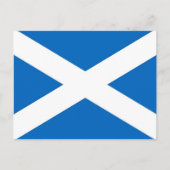 Postkarte mit der Flagge Schottlands (Vorderseite)