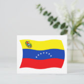 Postkarte mit der Flagge Venezuelas (Stehend Vorderseite)