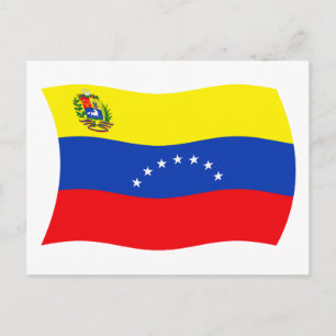 Postkarte mit der Flagge Venezuelas