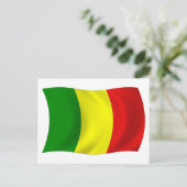 Postkarte mit der Flagge von Mali (Stehend Vorderseite)