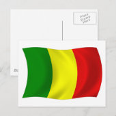Postkarte mit der Flagge von Mali (Vorne/Hinten)