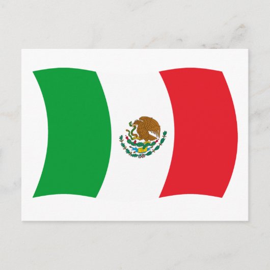 Postkarte mit der Flagge von Mexiko (Vorderseite)