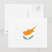 Postkarte mit der Flagge von Zypern (Vorne/Hinten)