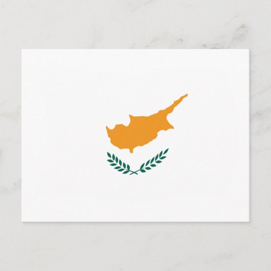 Postkarte mit der Flagge von Zypern (Vorderseite)