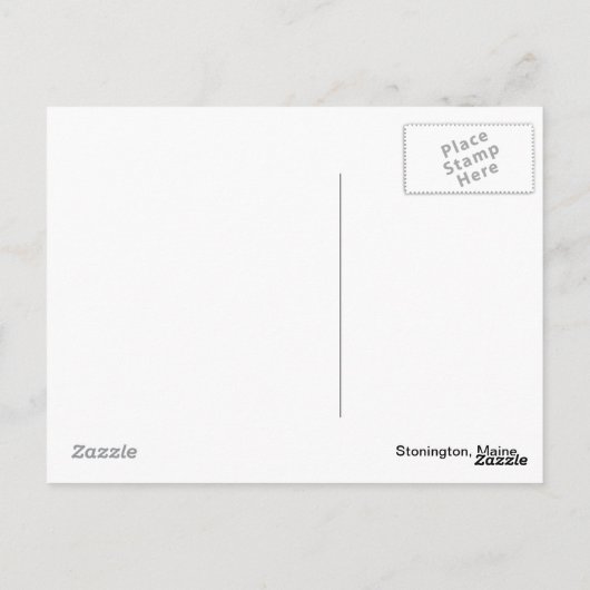 Postkarte mit doppeltem Regenbogen über Wasser (Rückseite)