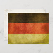 Postkarte mit dreckiger Flagge aus Deutschland (Vorne/Hinten)