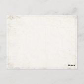 Postkarte mit dreckiger Vintager Flagge aus Russla (Rückseite)