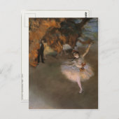 Postkarte mit Edgar Degas Malerei (Vorne/Hinten)