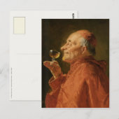 Postkarte mit Eduard Grutzner-Gemälde (Vorne/Hinten)