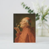 Postkarte mit Eduard Grutzner Malerei (Stehend Vorderseite)