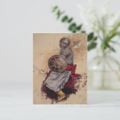 Postkarte mit Edwin Lord Weeks Gemälde (Stehend Vorderseite)