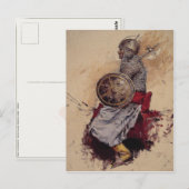 Postkarte mit Edwin Lord Weeks Gemälde (Vorne/Hinten)