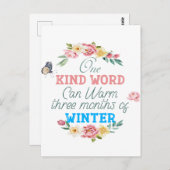 Postkarte mit einem ähnlichen Wort (Vorne/Hinten)