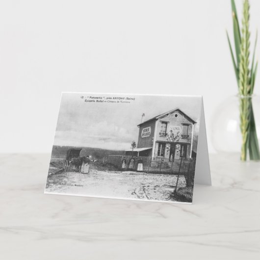 Postkarte mit einem "Panorama" bei Antony (Vorderseite)