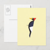 Postkarte mit Elfenbein-Springgeschenk (Vorne/Hinten)