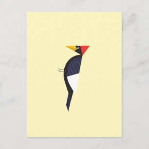 Postkarte mit Elfenbein-Springgeschenk