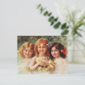 Postkarte mit Emile Vernon-Malerei (Stehend Vorderseite)