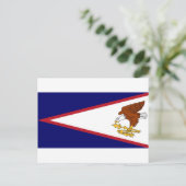 Postkarte mit Flag Amerikanisch-Samoa-USA (Stehend Vorderseite)