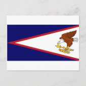Postkarte mit Flag Amerikanisch-Samoa-USA (Vorderseite)