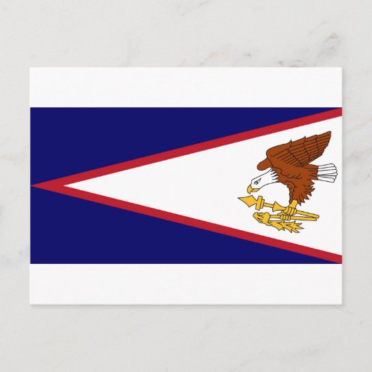 Postkarte mit Flag Amerikanisch-Samoa-USA (Vorderseite)