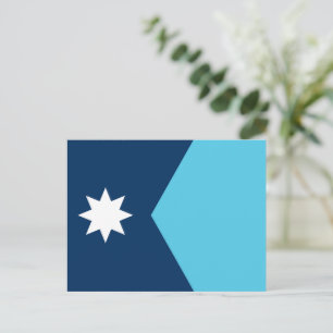 Postkarte mit Flag Minnesota, USA