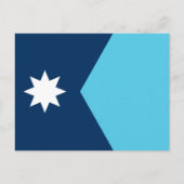 Postkarte mit Flag Minnesota, USA (Vorderseite)