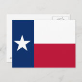 Postkarte mit Flag Texas Staat - USA (Vorne/Hinten)