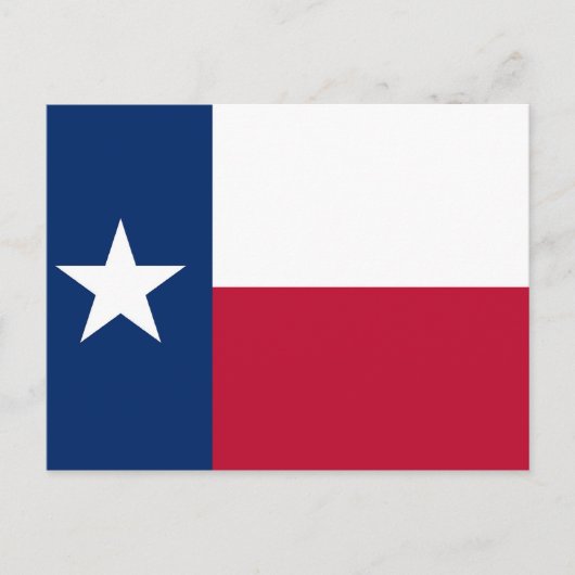 Postkarte mit Flag Texas Staat - USA (Vorderseite)