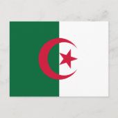 Postkarte mit Flagge Algeriens (Vorderseite)
