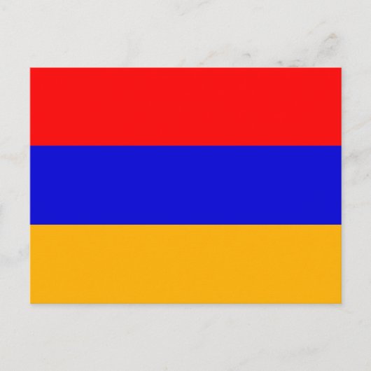 Postkarte mit Flagge Armeniens (Vorderseite)