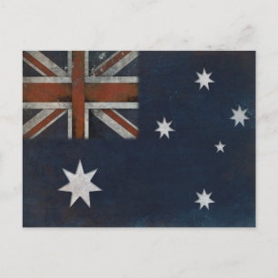 Postkarte mit Flagge aus Australien