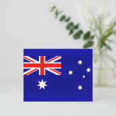 Postkarte mit Flagge Australiens (Stehend Vorderseite)