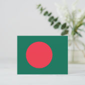 Postkarte mit Flagge Bangladeschs (Stehend Vorderseite)