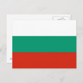 Postkarte mit Flagge Bulgariens (Vorne/Hinten)