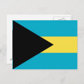 Postkarte mit Flagge der Bahamas (Vorne/Hinten)