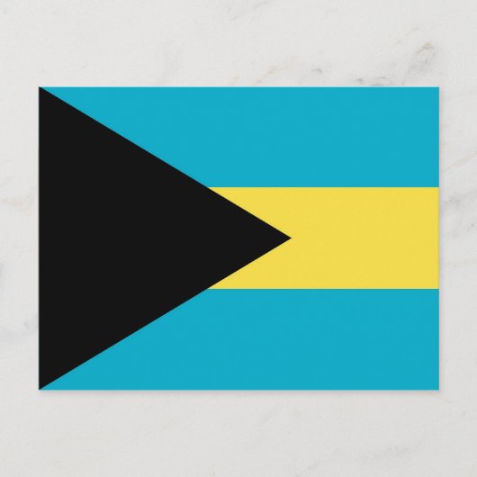 Postkarte mit Flagge der Bahamas (Vorderseite)
